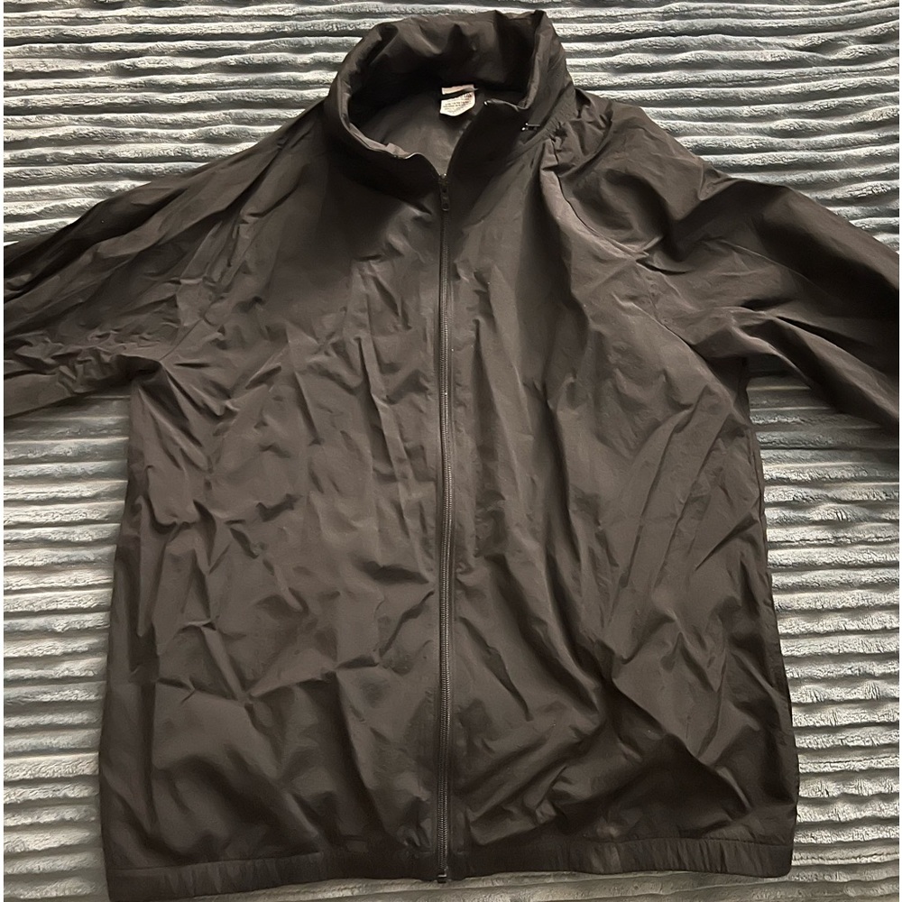 Pink brand -  Black windbreaker. Size Large with zip in hood.